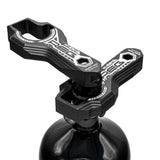 Dual Black HK Army Regulator Multi Tools paintball and airsoft tank regulator remove on a white background