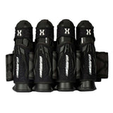 Black HK Army Zero G 2.0 Harness 4+3+4 paintball pack on a white background.