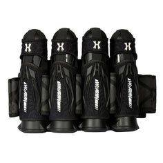 Black HK Army Zero G 2.0 Harness 4+3+4 paintball pack on a white background.