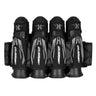 Black Grey HK Army Zero G 2.0 Harness 4+3+4 paintball pack on a white background.