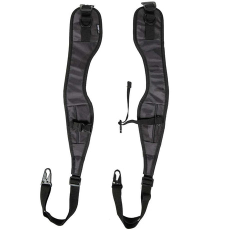 Backpack straps for HK Army Paintball Expand 75L Roller Gear bag Shroud Black Red on a white background