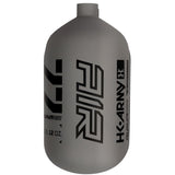 Black on matte grey Graphite HK Army Alpha Air 77ci 4500psi Carbon Fiber Tank Bottle Only on a white background