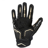 Palm side of a black and tan paintball or airsoft HK Army Hardline Armored Full Finger Gloves Tactical gloves shown against a plain white background.