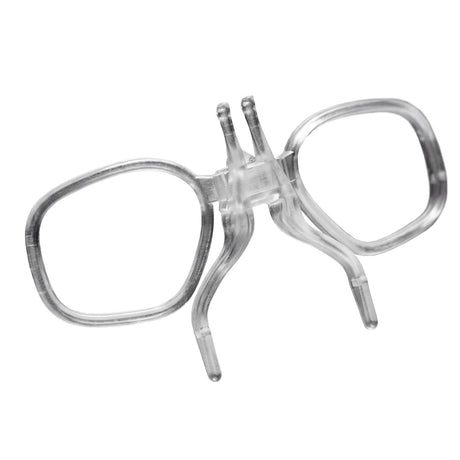 BSX Tango Airsoft Thermal Goggle with Multiple Lens shown with prescription glasses lens insert close up.
