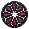 Black with Vivid Pink HK Army Epic Speed Feed - Dye Rotor & LT-R Loaders for paintball on a white background