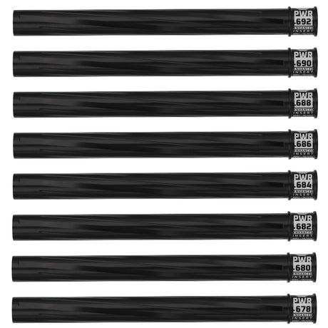 Eight HK Army Vector PWR Barrel Inserts black on a white background
