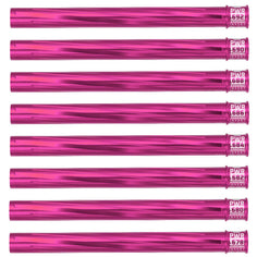 Eight HK Army Vector PWR Barrel Inserts pink on a white background