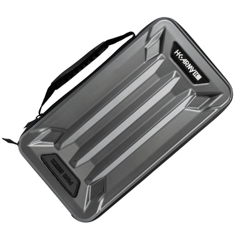 Grey black HK Army Vector PWR Barrel Insert case for paintball on a white background