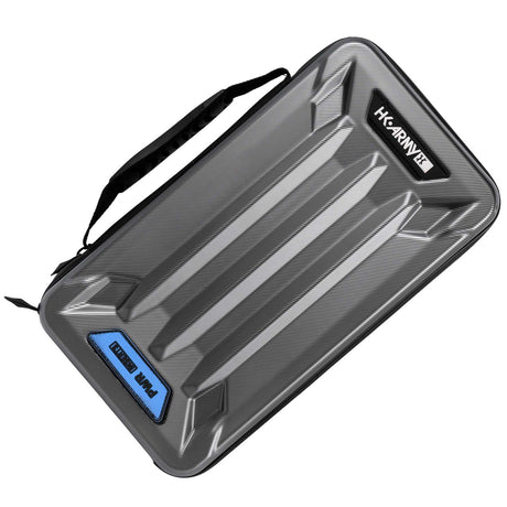 Grey black HK Army Vector PWR Barrel Insert case for paintball on a white background