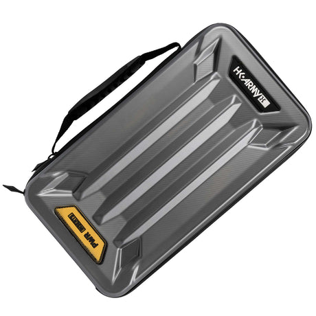 Grey black HK Army Vector PWR Barrel Insert case for paintball on a white background