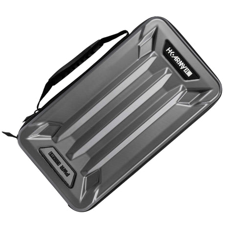 Grey black HK Army Vector PWR Barrel Insert case for paintball on a white background