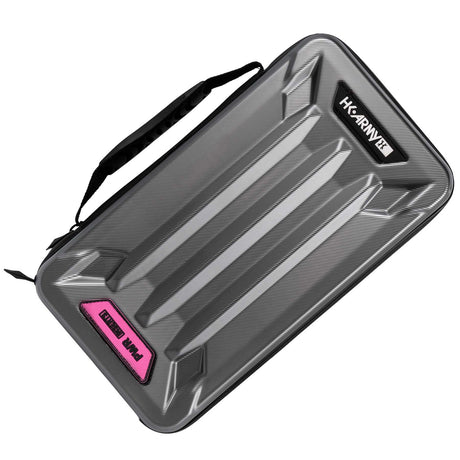 Grey black HK Army Vector PWR Barrel Insert case for paintball on a white background