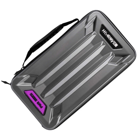 Grey black HK Army Vector PWR Barrel Insert case for paintball on a white background