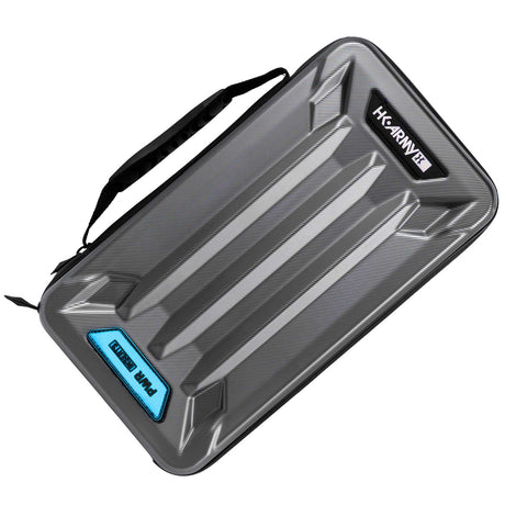 Grey black HK Army Vector PWR Barrel Insert case for paintball on a white background