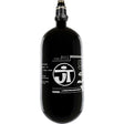 JT Ultra Lite Carbon Fiber Air Tank 90ci 4500psi Black/White w FLO Pro Reg