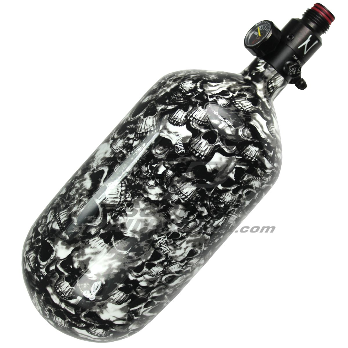Ninja Standard 68 ci 4500 psi Super Lite  Air Tank Skull
