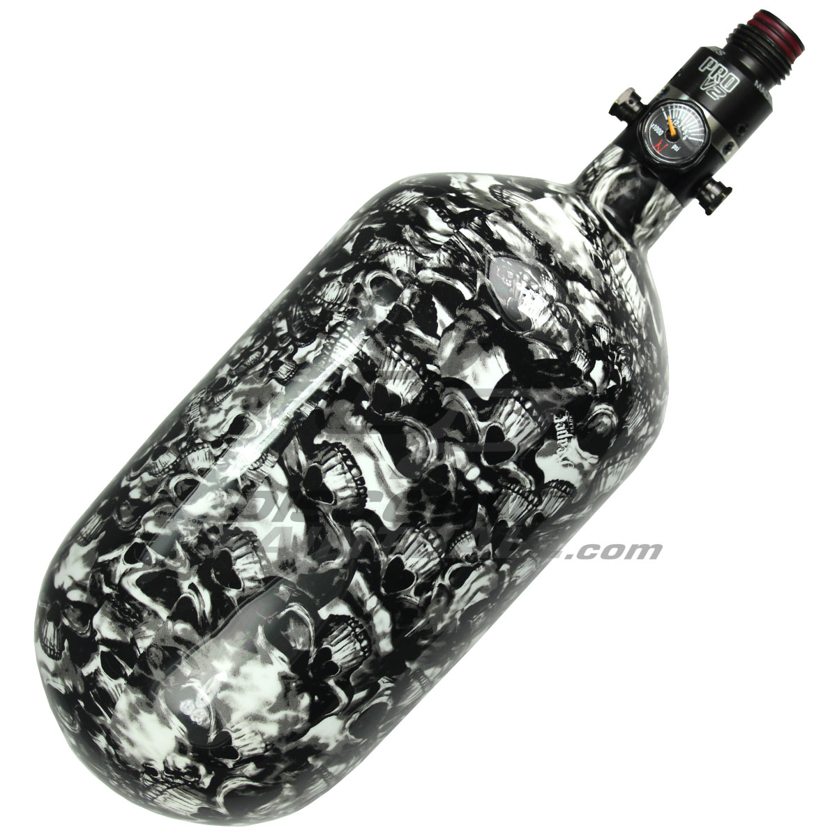 Ninja Pro V2 68 ci 4500 psi Super Lite Air Tank Skull