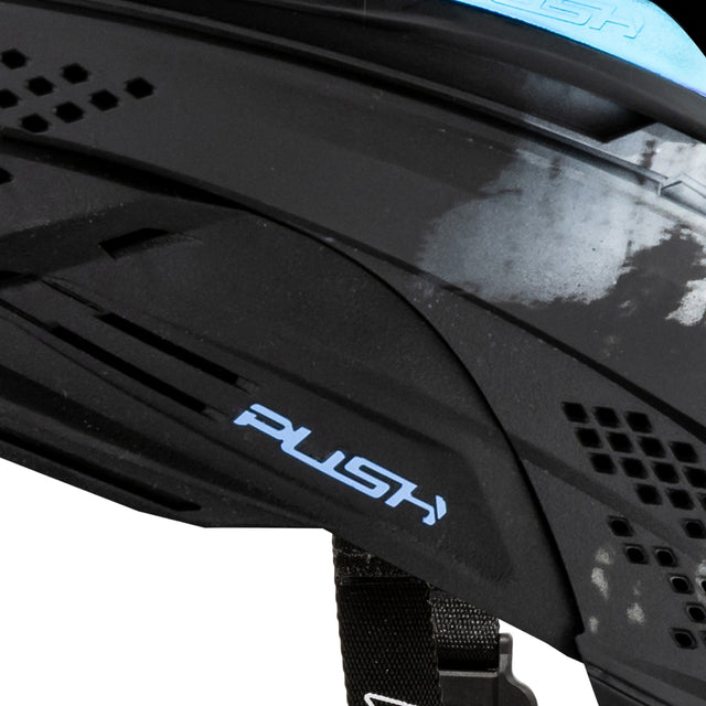 Unite Goggle Mk II  - Warlord Soul (Black/White Skull) - Blue Lens