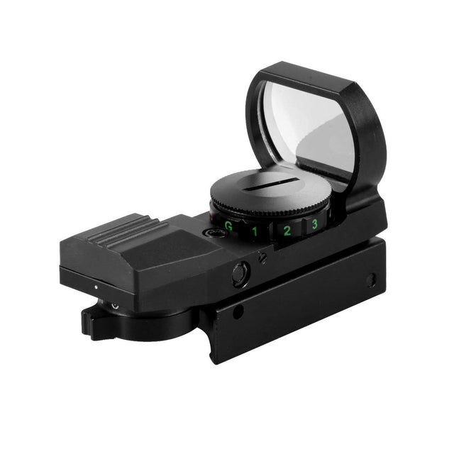 TSI Optics 1x33 Reflex Sight 4 Reticle Red/Green Picatinny 20mm Mount
