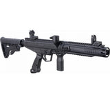 Right angle with rails Tippmann Stormer Tactical beginner mechanical Paintball Marker Black on a white background