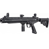 Left angle Tippmann Stormer Tactical beginner mechanical Paintball Marker Black on a white background