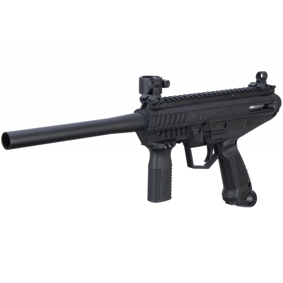 Left angle with rails Tippmann Stormer Basic beginner mechanical Paintball Marker Black