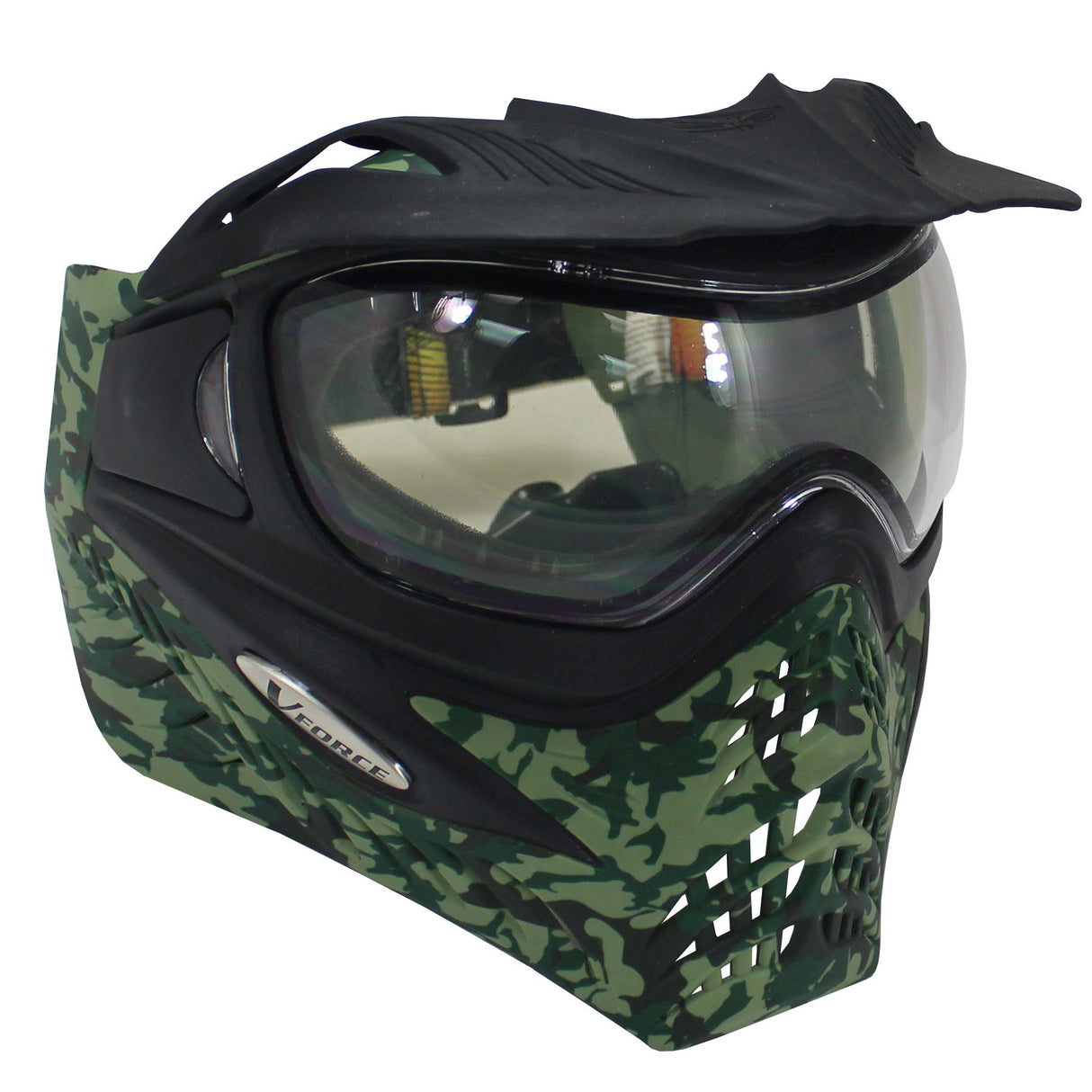 VForce Grill Paintball Mask Thermal  SE Jungle Camo Green