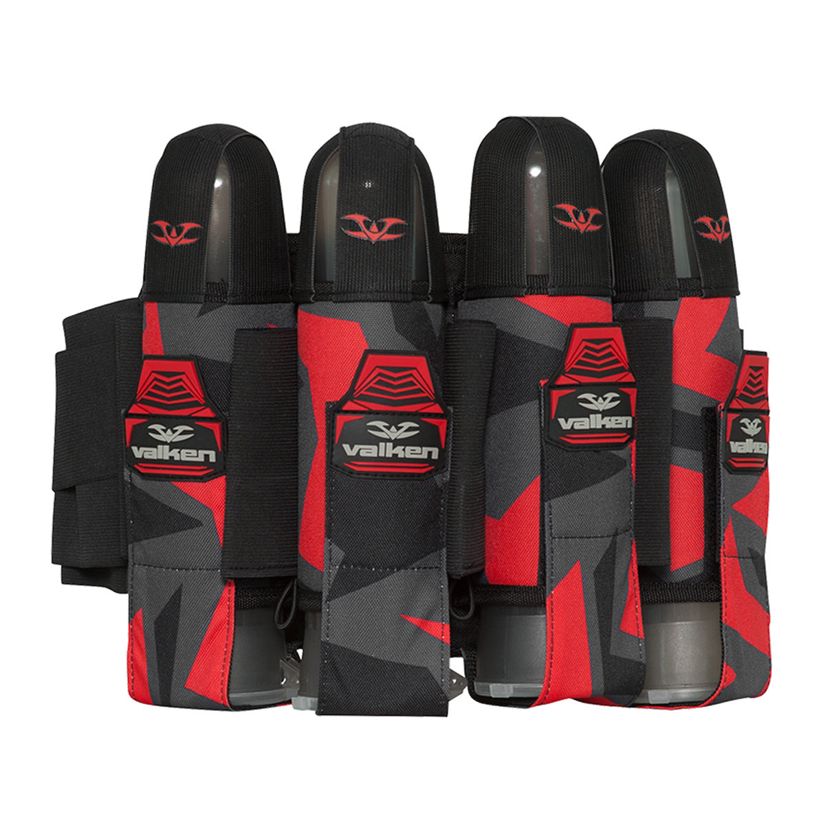 Valken Paintball Harness Crusade Riot 4+7 Red