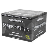 Valken Redemption Paintballs 2000 Rounds Black/Orange Shell Orange Fill