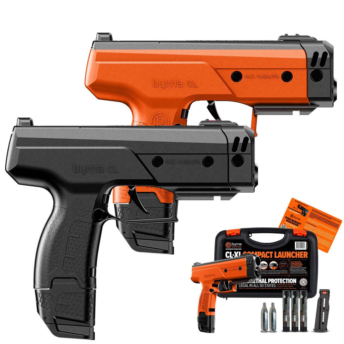 Byrna CLXL 12g CO2 Compact Launcher Kit - 7 Round 410 FPS Less