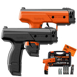 Byrna CLXL less lethal home defense Black and Orange with the universal kit