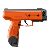 Byrna CLXL Orange less lethal 410fps launcher right side profile view on white background