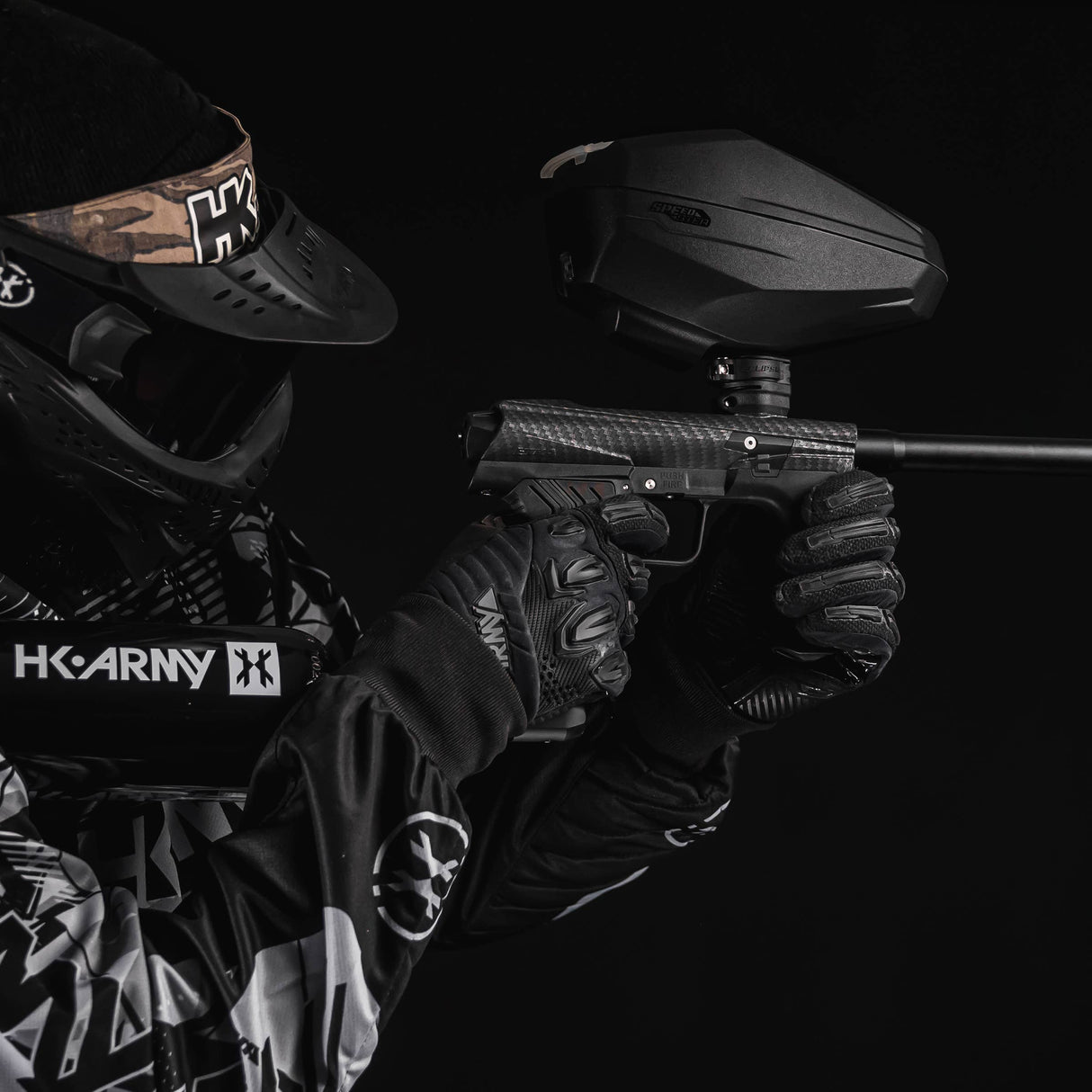 HK EMEK Paintball Marker - Carbon Fiber