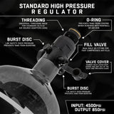 AeroLite Carbon Fiber Tank - 68ci / 4500psi  - Clear