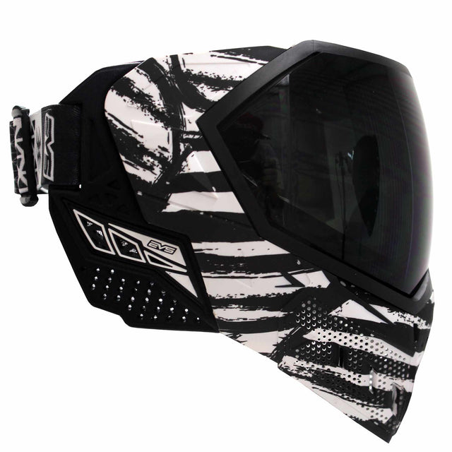 Empire EVS Thermal Paintball Mask LE White Zebra - No Numbered Strap