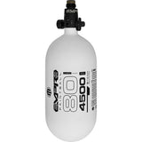 Alternate tank view Empire Ultra Lite Carbon Fiber Air Tank 80ci 4500psi White/Black w FLO Pro Reg
