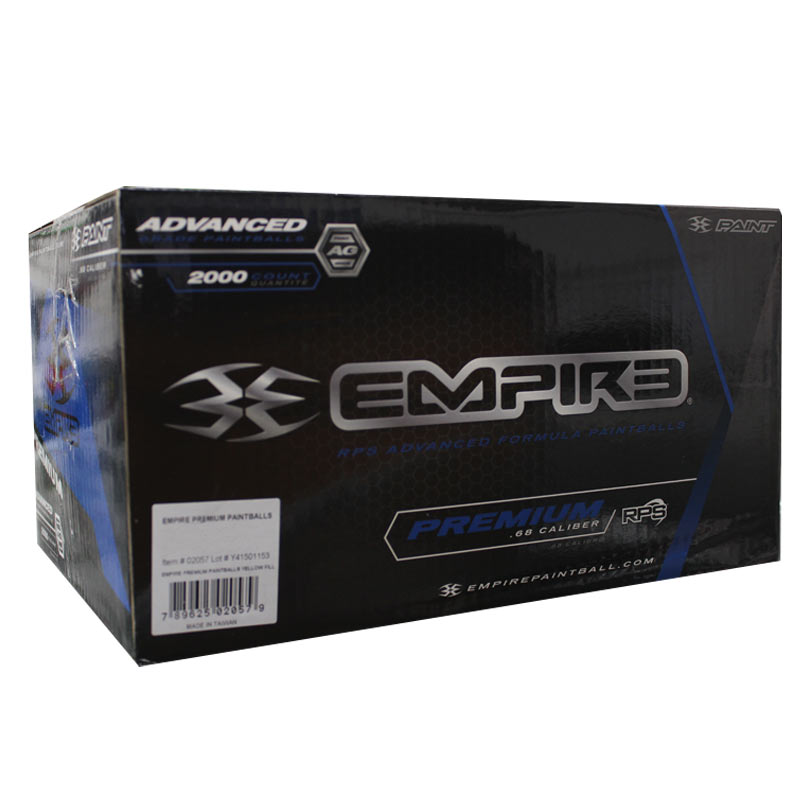 Empire Premium 2000 Paintballs Metallic Gold/Red shell with Orange fill