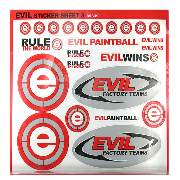 EVIL Sticker Sheet 3