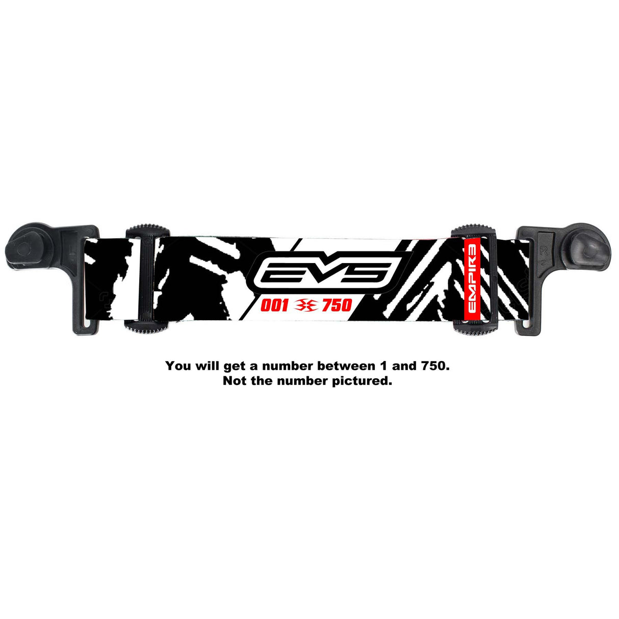 Empire EVS Thermal Paintball Mask LE White Zebra - No Numbered Strap