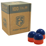 First Strike Rounds 100 Count Blue Orange Shell Orange Fill