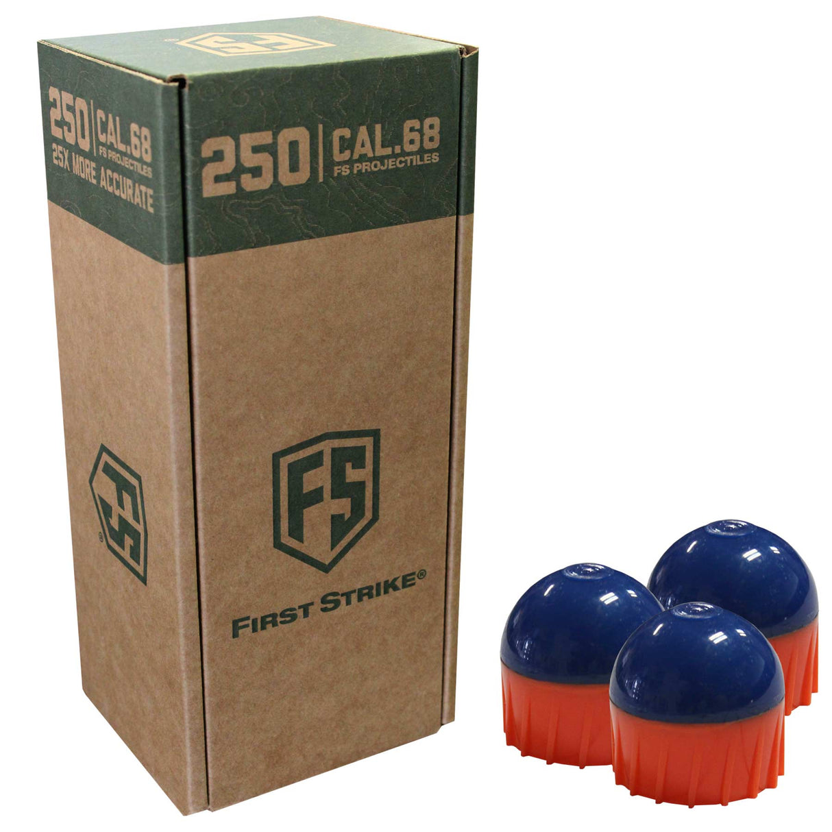 First Strike Rounds 250 Count Blue Orange Shell Orange Fill