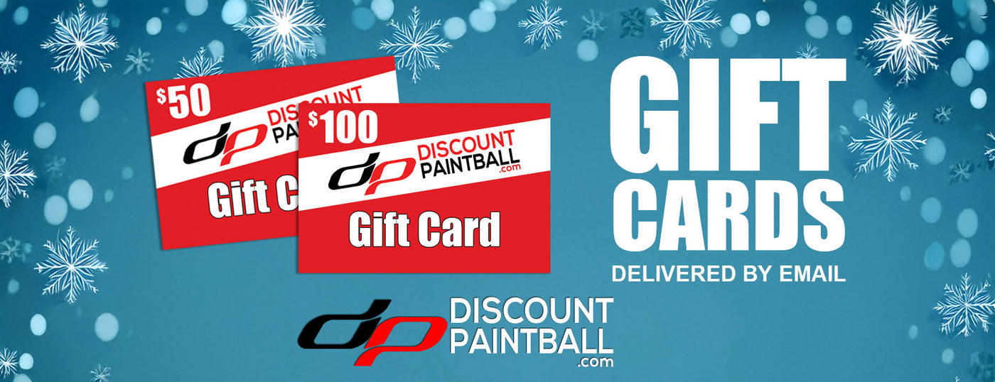 DiscountPaintball.com Gift Cards are available