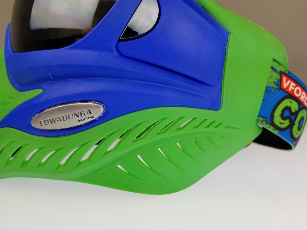 V-Force Grill Paintball Mask Cowabunga Series Blue/Green Euro Edition