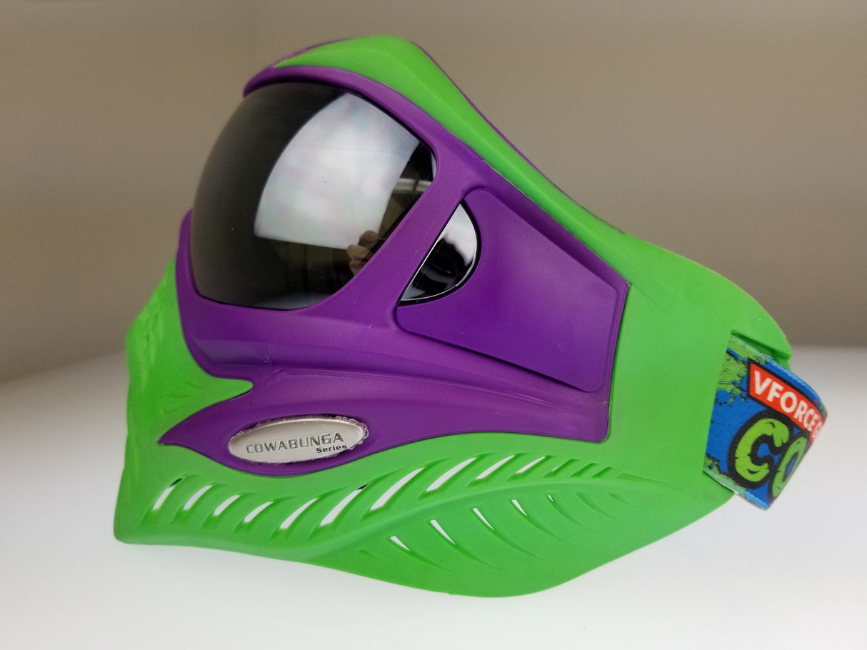 V-Force Grill Paintball Mask Cowabunga Series Purple/Green Euro Edition