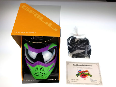 V-Force Grill Paintball Mask Cowabunga Series Purple/Green Euro Edition