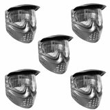 GXG X-VSN Paintball Mask Black 5 Pack