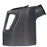 Side view Dark Smoke black plastic HK Army Reload Paintball Hauler Caddy for loading paintballs into pods and hoppers.