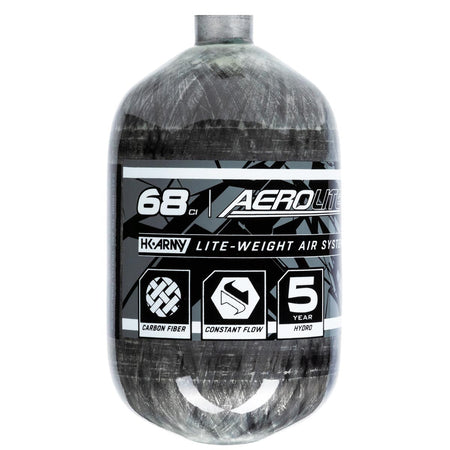 HK Army Aerolite 68ci 4500psi Carbon Fiber Compressed Air Bottle Only Clear
