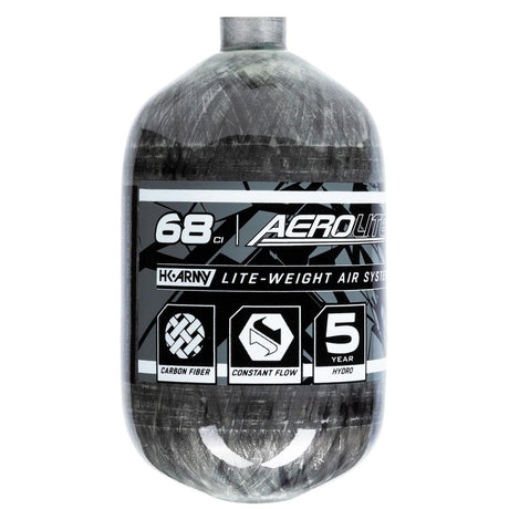 HK Army Aerolite 68ci 4500psi Carbon Fiber Compressed Air Bottle Only Clear