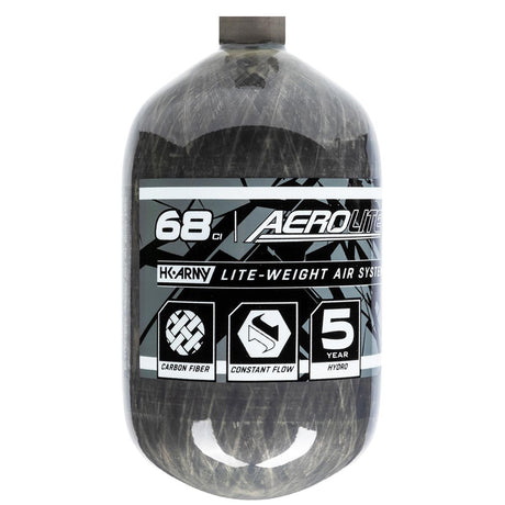 HK Army Aerolite 68ci 4500psi Carbon Fiber Compressed Air Bottle Only Smoke